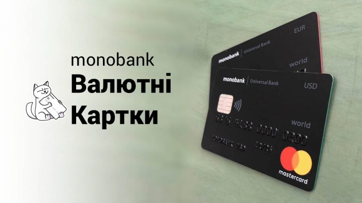 Валютні картки Монобанк