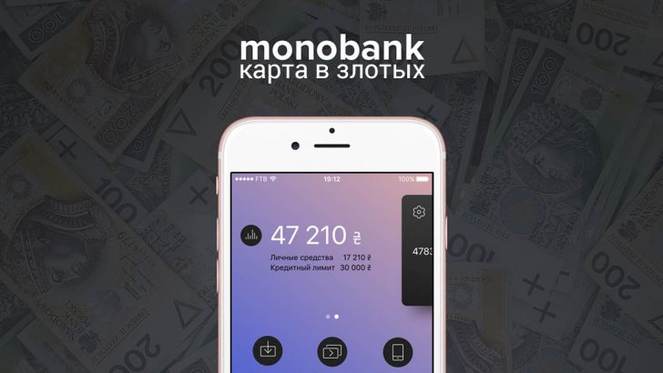 Монобанк карта в Злотых (PLN)
